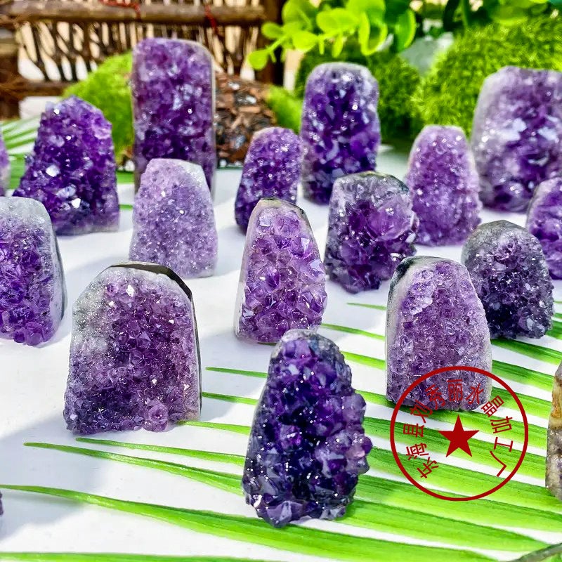 Sale Natural Amethyst Array Brazil Deep Amethyst Array Home Office Crystal Crafts Decoration Ornaments - Image 1
